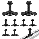 Schraubfitting Airlineschiene, 8 Stück M8x40 Airlineschiene Fitting, Airline Fitting Endbeschlag Zurrschiene Zubehör 500daN für Airlineschienen