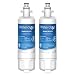 Produktbild Waterdrop 257760 Kühschrank Wasserfilter, Kompatibel mit CNRAH-257760 125950 NR-B53V1 NR-B53V1-WB/X1D NR-BG53V2 NR-BG53VW2 NR-B53V2-XE NR-B54X1-WB/E EcoAqua EFF-6032B AH-PCN (2X)