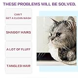 Fellpflege- und Massagebürste aus weichem Gummi für Katzen