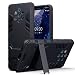 Produktbild TERRAPIN, Kompatibel mit Nokia 9 PureView Hülle, Silikon + Polycarbonat Tasche mit Standfunktion - Schwarz