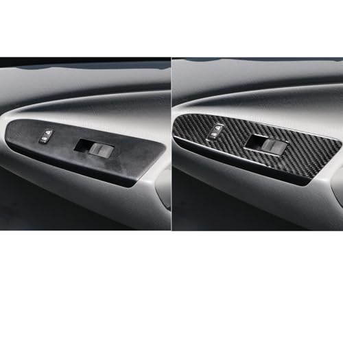 Cubierta de panel de interruptor NVCNX para Toyota Tacoma 2012-2015 en fibra de carbono 3