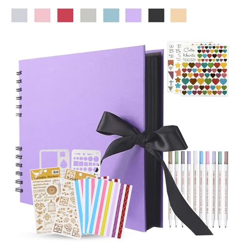 KASZOO Fotoalbum, Fotoalbum zum Selbstgestalten, DIY Fotobuch 80 Seiten, Kann als Abschluss Geschenk, Geburtstagsgeschenk, Hochzeitstagsgeschenk, Valentinstagsgeschenk und mehr verwendet werden, lila KASZOO Fotoalbum, Fotoalbum zum Selbstgestalten, DIY Fotobuch 80 Seiten, Kann als Abschluss Geschenk, Geburtstagsgeschenk, Hochzeitstagsgeschenk, Valentinstagsgeschenk und mehr verwendet werden, lila