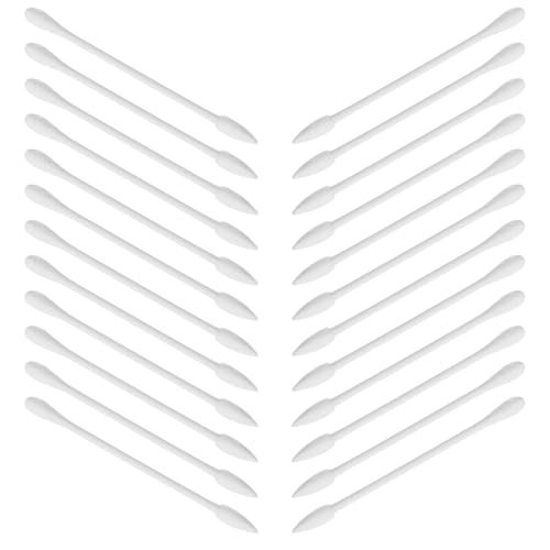 SOESFOUFU 30pcs Double Pointed Cotton Swabs Disposable Ear Cleaning Cotton Sticks Individually Packaged for Travel Comfortable Use for Personal Care and Makeup Application
