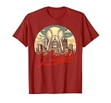 Vintage St. Louis Baseball American US Flag T-Shirt, Men, Cranberry Red, 3X-Large