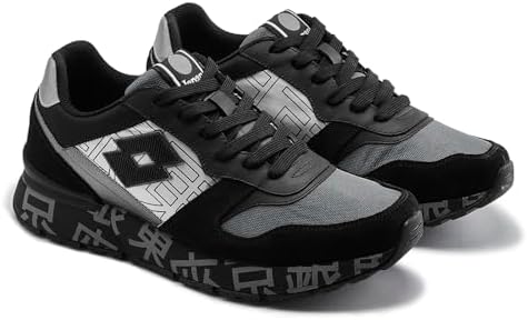 Lotto Men Tokyo Ginza Astra Black Sneakers