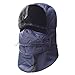 KOOLSOLY Winter Warm Unisex Winter Trooper Hunting Hat Trapper Hats with Ushanka Russian Ear Flap Chin Strap Windproof Mask for Men and Women