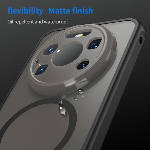 Image of Compatible with Huawei Mate 80 Pro Max Case Cover,Compatible with MagSafe,Anti-Fall,Compatible with Huawei Mate 80 Pro Max 5G SGT-AL10 Cell Protective Phone Case Black