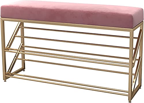 Banc de rangement à chaussures d'entrée à 2 niveaux et étagères en maille - 5