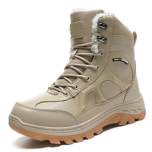 RAGOPILEN Botas tácticas de Combate, Botas Safari tácticas for Hombre Multicolor 37-46 EU(Sand,37 EU)