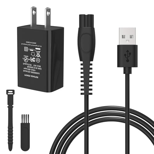 GOLDFOX 5V Charger Compatible with Philips Norelco One Blade 360 Newer Model QP2834 QP2724 MG9525 QP1324 QP1424 QP1924 QP4631 QP4530 MG9510 MG5910 for One Blade Series Electric Shaver Razor