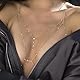 Fashion Einfache Sexy Bauch Körper Kette Halskette Bikini Kabelbaum Körper Frauen und Mädchen (Gold)