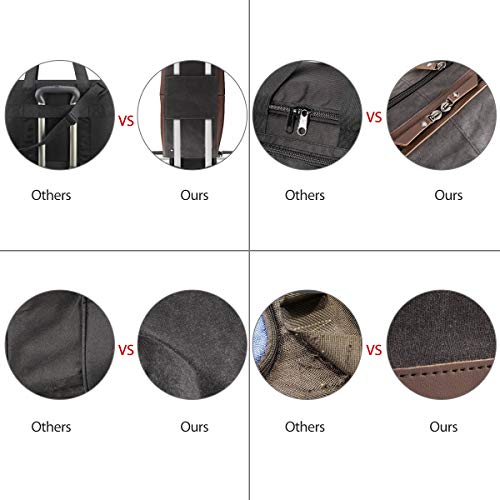 Geness Reisetasche aus Leder für Unisex, große Weekender-Tasche