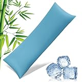 Body Pillowcase with Zipper Cooling Viscose Zippered Pillowcases, Cool & Breathable Body Pillow Cover for Hot Sleepers and Night Sweats, 20' x 54'