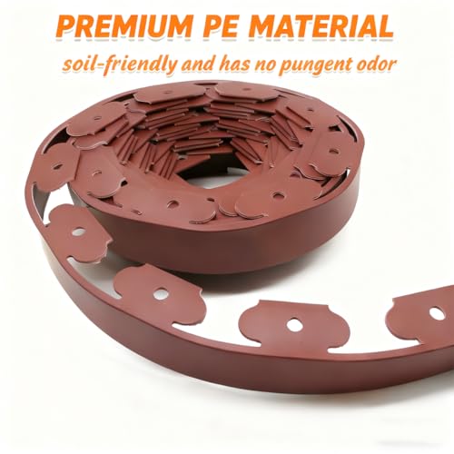 2" x 33FT Landscape Edging Kit with 60 Spikes, Flexible Garden Border — view 4