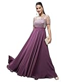 Miss Chase Women's Relaxed Fit Georgette &amp; Sequins Maxi Dress (MCSS22D13-71-271-03, Mauve, S) Amazon Deal