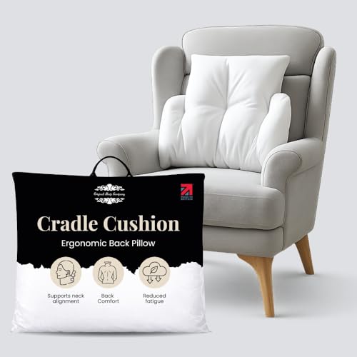 Image of Original Sleep Company Orthopaedic Lumbar Support Cushion – Back Support Pillow for Chair, Bed & Desk, Fleece Posture Cushion for Lower Back Pain Relief, Office Chair, Sofa & Armchair