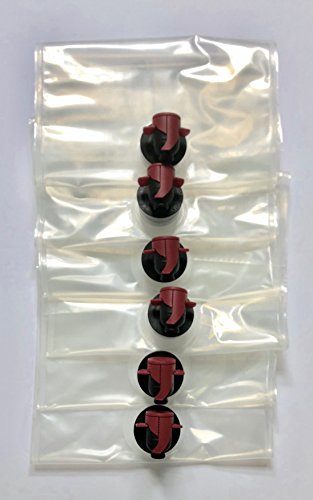 1.5L Wine Bag-In-Box Kits [Eco-Friendly Wine Bottle Alternative] - Easily Bottle, Store & Dispense Your Wines - Perfect For Home Winemakers (Bag In Box Kits, 6 x 1.5L) - Thumbnail 5