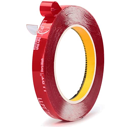 LLPT Double Sided Tape | Heavy Duty Mounting Tape | 13MM*5.5M | Waterproof Two Sided Adhesive Tape | Photo Frame Hanging Strips for Poster Automotive Home Deco Nail Box (WA034)