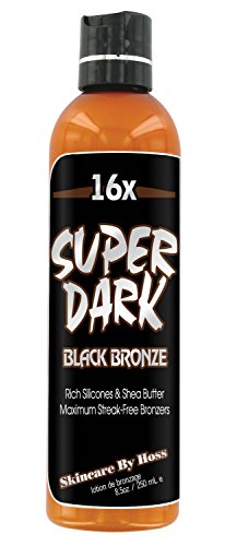 Super Dark 16x Black Bronzer | Rich Dark Bronzing Lotion 8oz