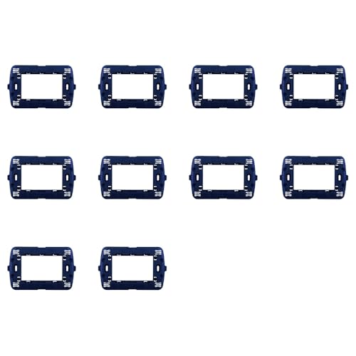 Ixtrima 10 pièces support compatible avec Bticino Living Light, supports boîte 502 503 504 507 (3 places - 3 modules)