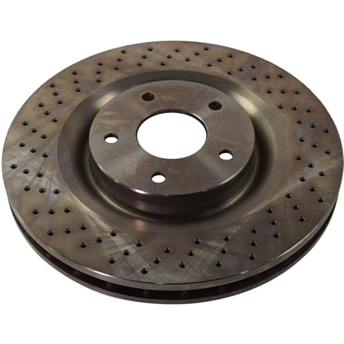 Replacement Disc Brake Rotor Front (Cross-Drilled) fits Chevrolet Corvette V8 Z51 Package 2005-2007