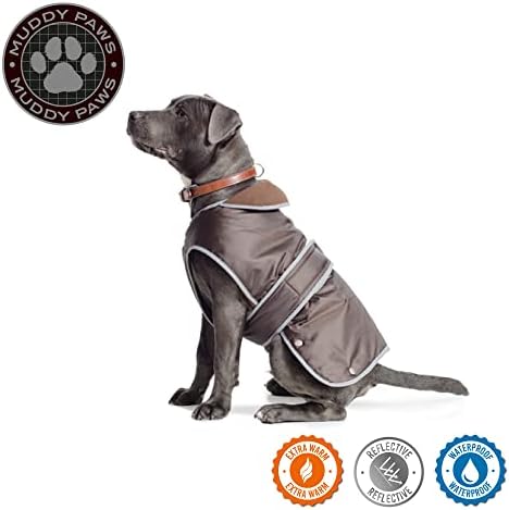 Ancol Muddy Paws All Weather Stormguard Coat . Chocolate. Size Large ( Length 50cm, up to 79cm girth)