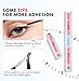 LA MAESII Lash Bond and Seal 10ML, Lash Cluster Glue Waterproof,Long Lasting Lash Glue for Eyelash Clusters,2 in 1 Eyelash Glue Quick Dry Latex Free Eyelash Adhesive(Clear)