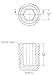 Caplugs TH-5 TH Series – Plastic Hex Socket Threaded Plug, 80 Pack, Black HD-PE, NPT Thread Size 3/8