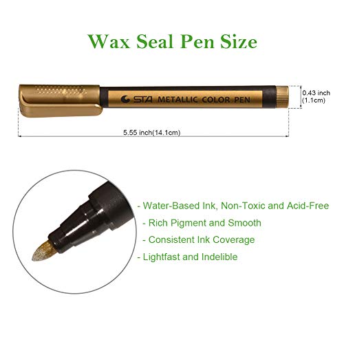 image for Triwol Wax Seal Pen Kit, Special Wax Seal Pen for Decorating Wax Seal 