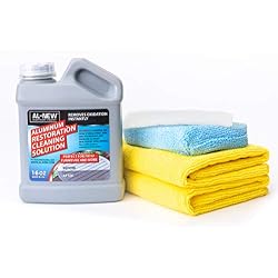 AL-NEW Aluminum Restoration Cleaning Solution Kit | Clean & Restore Patio Furniture, Stainless Steel, & Other Household Metal Surfaces (16 oz. Kit)