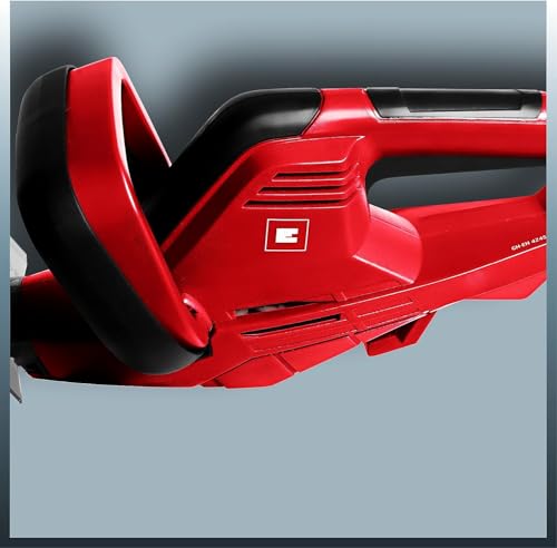 Foto von Einhell Elektro-Heckenschere GC-EH 4550 (geringes Gewicht, Messer aus lasergeschnittenem und diamantgeschliffenem Stahl, inkl. Alu-Messerabdeckung), Rot