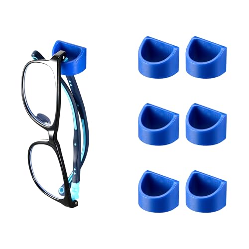 Gdnmpat Sunglass Organizer 6 Pack, Glasses Holder & Eyeglass Holder for Eyewear, Sunglasses, Reading Glasses. Sunglass Holder for Home, Office, Car, Driver, Workshop. Glasses Accessories (Blue)