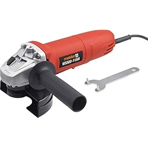 Meister Winkelschleifer 500 W, WS500-115M – Scheiben-Ø 115 mm – Spindelarretierung – Verstellbare Schutzhaube – Mit Zusatzhandgriff / Trennschleifer für Beton, Stein & Stahl / 5405070