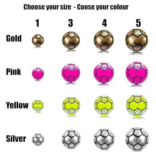 Recreational Football Ball - Lots of sizes and Colours - Great for Training, Park, Garden and Fun! Unbranded Footballs (Pink, 1 (Mini)) - Image 2