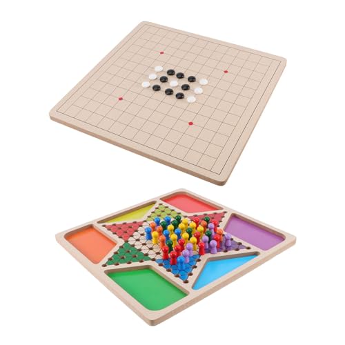 Jeu de dames et gobang en bois SOIMISS nomade et éducatif pour toute la famille