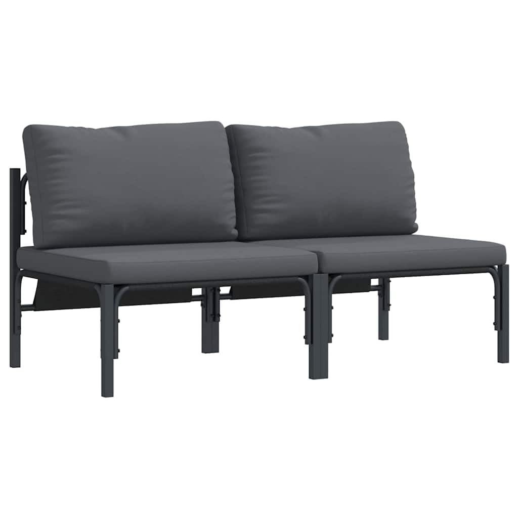 Canapé modulaire d'extérieur résistant en acier pour en finir avec le mobilier encombrant de terrasse