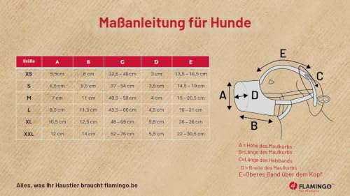 Flamingo Maulkorb Benzo XS – Silikon Maulkorb verstellbar weich komfortabel für kleine Hunde – für Training, Spaziergang & Tierarzt