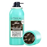 L'Oréal Paris Spray Ritocco Perfetto, Spray Istantaneo per Radici e Capelli Bianchi, Durata fino a 1 Shampoo, Colore: Bruno, 75 ml