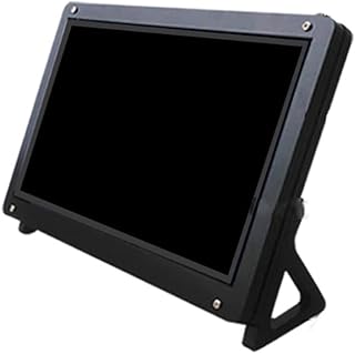 Tela sensível ao toque LCD, retroiluminação capacitiva com tela sensível ao toque de 5 pontos capa acrílica preta para Raspberry Pi 4B