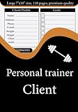  Personal Trainer Client Tracker: Client Data & Appointment Organizer for Multiple Clients with Index & Pre-Numbered Pages To Help You Organized With Your Client, tracker journal notebook for trainers