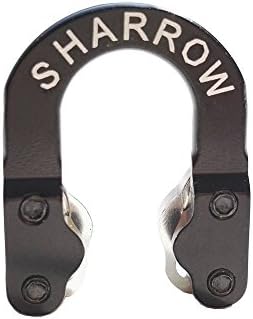 Archery D Loop Metal D Ring Buckle Rope Ulimate Hunting D-Loop (Black)
