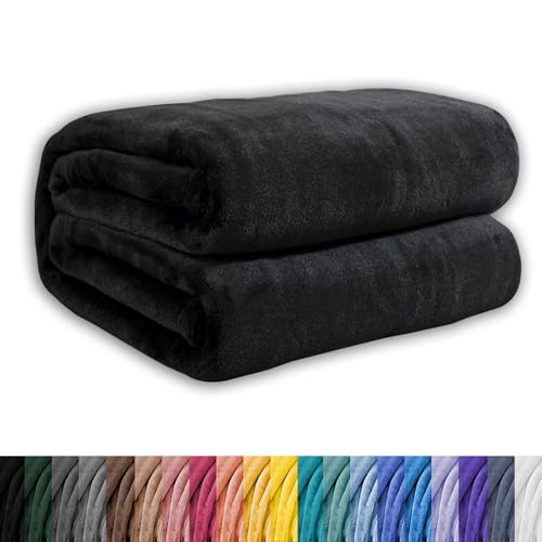 Couette lestée polaire noire 200x300 | Microfibre douce luxe - 2