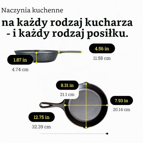 Lodge Klasyczna patelnia żeliwna Ø 20,3 wys.: 4,8 cm, już wypalona