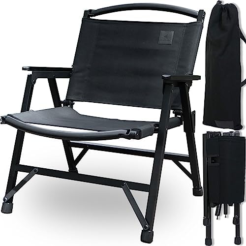 Amazon | BlackishGear キャンプチェア ブラックウッドチェア 