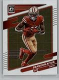 2021 DONRUSS OPTIC #189 BRANDON AIYUK SAN FRANCISCO 49ERS FOOTBALL OFFICIAL TRADING CARD OF THE NFL