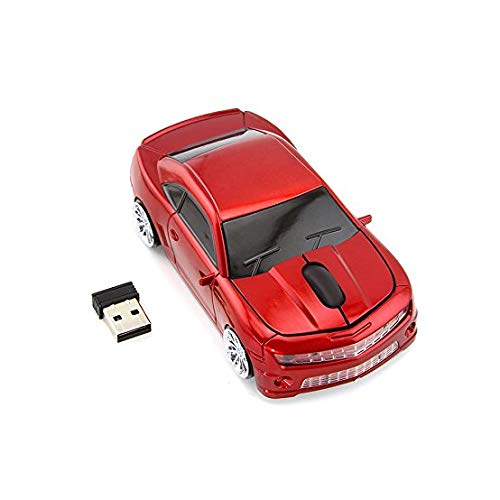 Image of Jinfili Car Shape Wireless Mouse Ergonomic Optical Mice USB Receiver 3D 2.4GHz 1600DPI for PC Laptop Computer