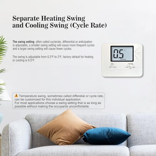 Heagstat H701 Non-Programmable Thermostats thumb #6