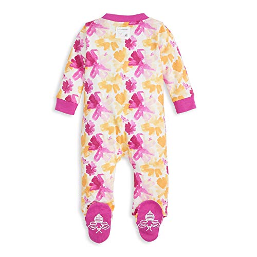 Image of Burt's Bees Baby unisex-baby Sleep & Play, Organic One-piece Romper-jumpsuit Pj, Zip Front Footed Pajama