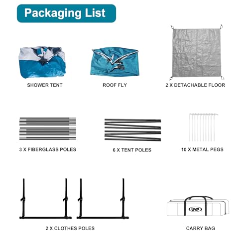 Image of Shower Tent, Outdoor Camping Privacy Shelter-Dressing Changing Room-Portable Toilet Tent for Hiking Sun Shelter Picnic Fishing