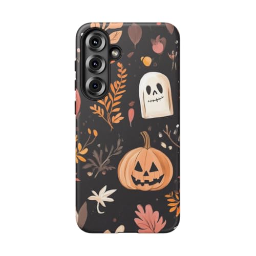 Coque rigide Halloween pour Samsung Galaxy S25 Plus mate noire de fête